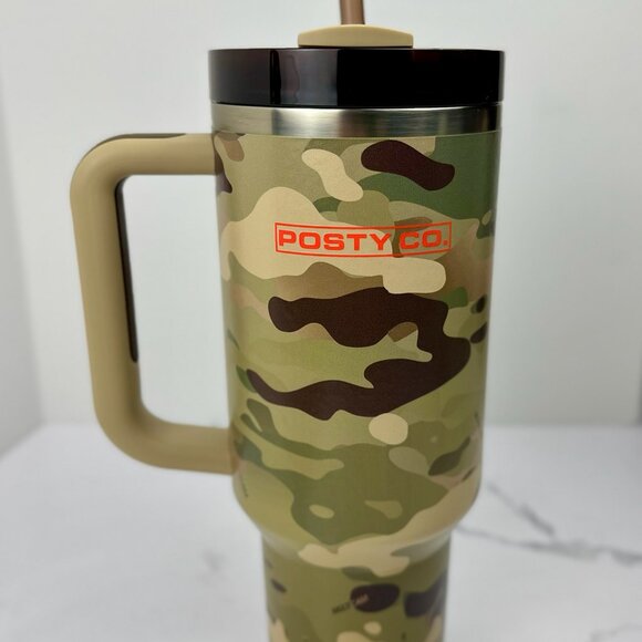 Post Malone Stanley Collection FlowState 40oz Tumbler Posty Co with Keychain - Picture 2 of 9